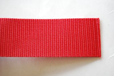 Webbing, 2,5 cm,  red
