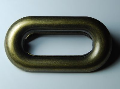 Taschenöse, oval, Antikbronze