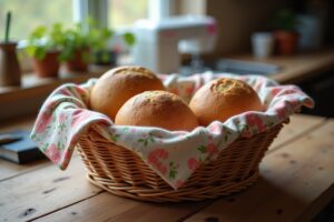Brotkorb nähen: Anleitungen und Ideen