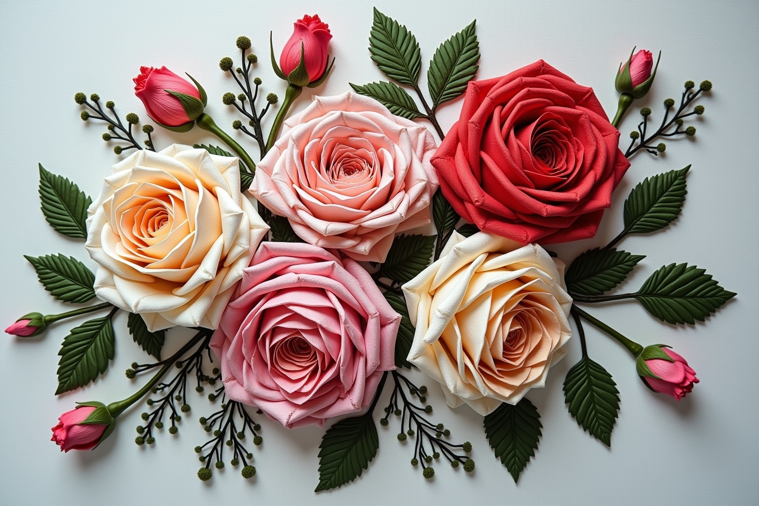 16 Rosen sticken: Muster & Anleitungen